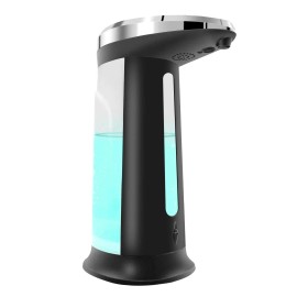 16.9OZ Anti-Slip Sensor Automatic Desktop Dispenser 2 Drop Volume Adjustable Hand Gel Liquid Soap Refillable 16.9OZ Anti-SlipColor: Black Color