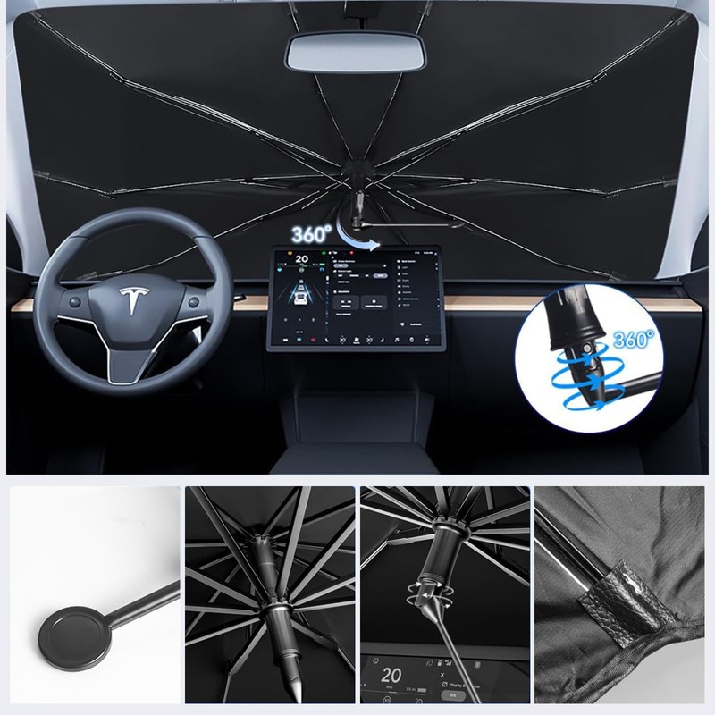 Sun Protection Car Windscreen with Certified UV Protection, Universal Protection