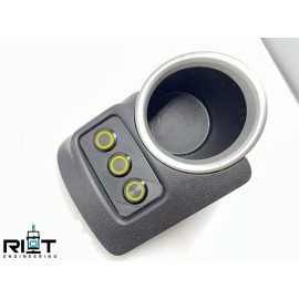 Riot Engineering 370Z Button Panel - 19mm 3 Buttons - Yellow LED - Z34 - YAW Sensor Bypass
