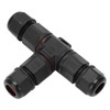2 Pcs Tee Wire Connectors IP68 Waterproof 2 Pin 3