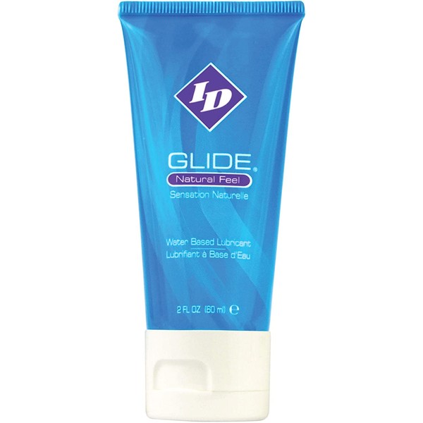 ID Glide Water Based Gel Lube for Him and Her 2oz Travel Tube