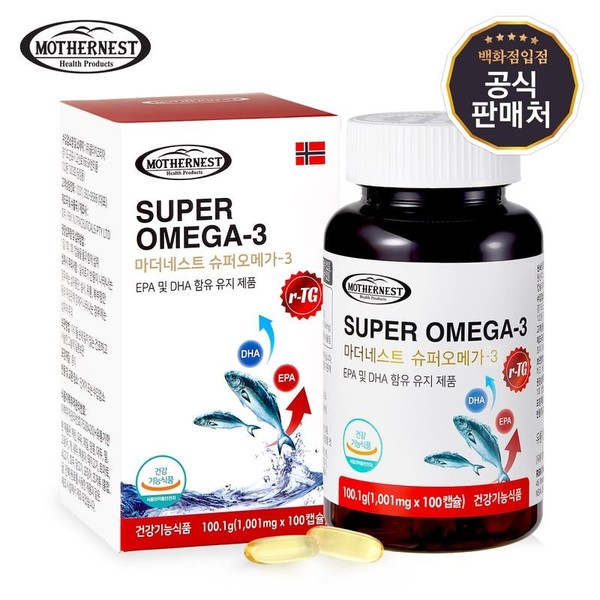 Mothernest Australian r-TG Super Omega3 Altige 100 capsules (3 month supply), single option / 마더네스트 호주산 r-TG 슈퍼오메가3 알티지 100캡슐 (3개월분), 단일옵션