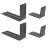 Door Barricade Brackets, Heavy Duty Adjustable Door Security Bracket Drop