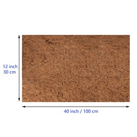 HHTHH Natural Coconut Fiber Liner Sheets 40 x12 inch Coconut Mat Squared Fiber Coir Liner Roll for Garden Decoration Insulation Flowerpot Basket Liner Pet Bed Pad