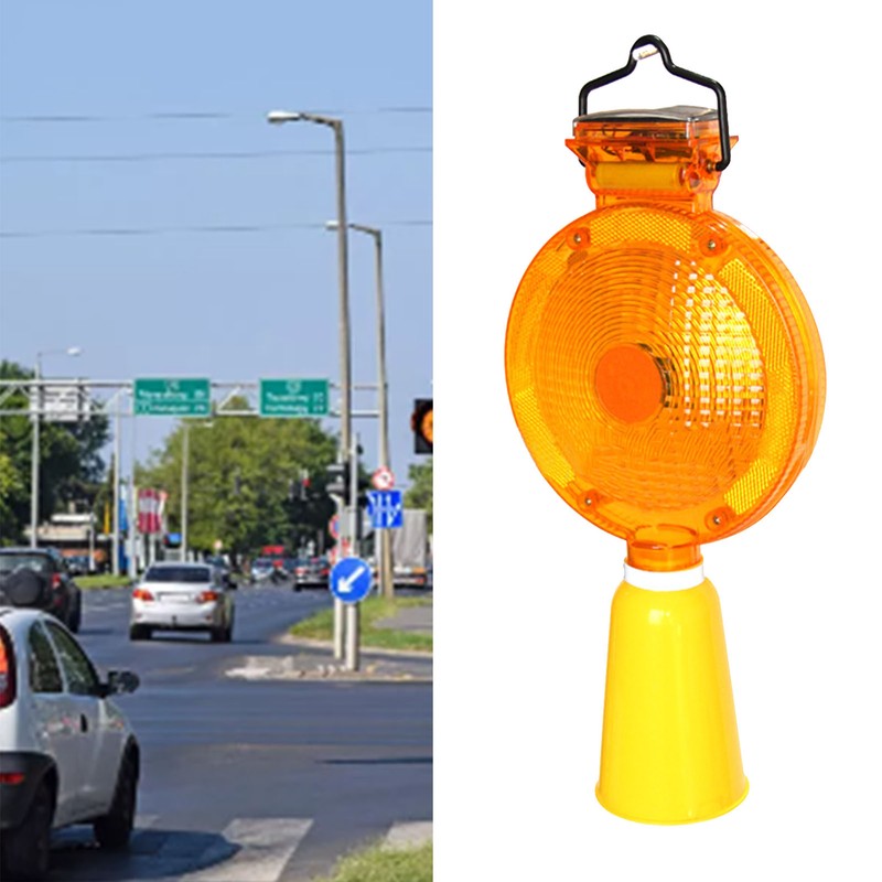 Solar LED Barricade Light Energy Saving LED Warning Safety Light