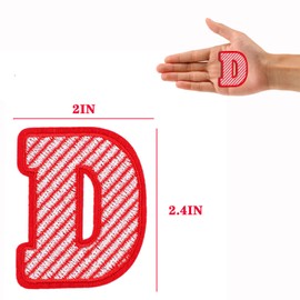 26 Pcs Christmas Embroidered Applique Patches,Assorted Style Xmas Iron on Chenille Alphabet Patches for Dress Backpack Hat,DIY Embroidery Repair Letter Sew On Jacket Jeans Pants Boots Decor Gift(A-Z)