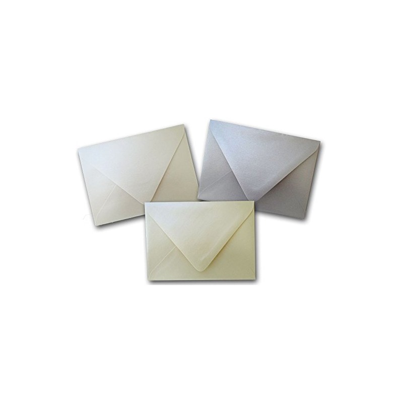 Stardream Metallic Silver A7 Deep Neck Envelopes - 25 Pack