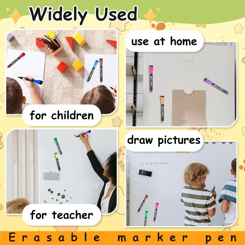 Whiteboard Stifte, 12 Stück, 12 Farben, Magnetische, Trocken Abwischbare Marker,
