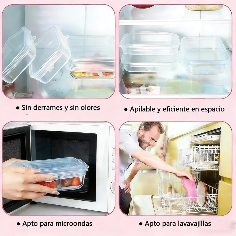 12 pcs Tapas Elásticas de Silicona（6 Redondos Y 6 Cuadrados）,