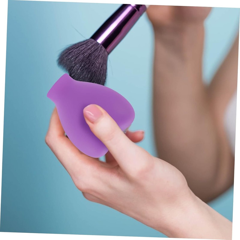6 Piezas Estuche Para Brochas De Maquillaje De Silicona Fundas