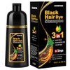 Shampoo para Canas 3 en 1, Champú Colorante para Teñir