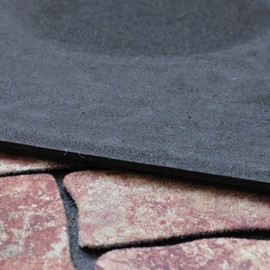 Eanpet Decorative Doormat Outdoor Rubber Mat for Front Door Entrance Mat Indoor 2x3 Rug for Front Door Entry Non Slip Mat Outside Doormat Half Round (Cobble)