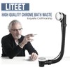 Upgraded Bath Waste and Overflow Kit Chrome Pop Up Bath