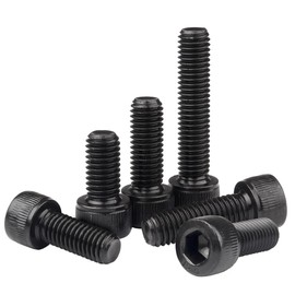 Qrity Pack of 20 M3 x 10 mm screws, cylinder screws with hexagon socket, carbon steel screws, hexagon socket screws, full thread