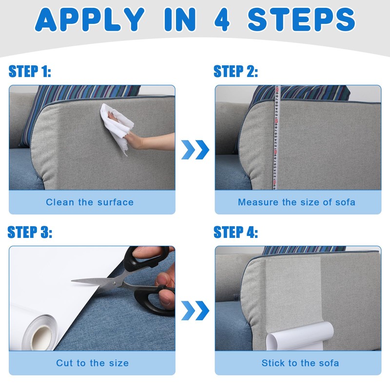 PACKKA Anti Cat Scratch Furniture Protector from Cat Claws, Easy-to-Apply