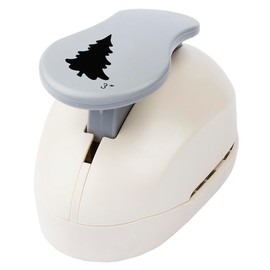 Jumbo punch fir, motif size: 6.7 cm x 6.1 cm, motif hole punch for paper, gift tags, tree decorations and toppers, cards and decorations for Christmas, extra large