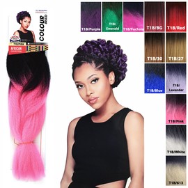 Sensation African collection Ombre colour synthetic hair braids bulk
