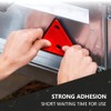 Trailer Reflector Triangles, Triangle Reflector, Triangle Reflector, Red Cat's Eye
