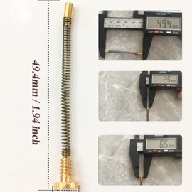 Lighter Replacement Repair Kit, 2.5 x 49 mm/ 0.1 x 1.93'' Lighter Flints Screw Spring and Base Plate for Lighters Repair Accessories (2 Pack)