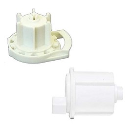 RollEase R8-1 1/2" Roller Shade Clutch (R8C14W) and End Pin (REP53W) Set, in White