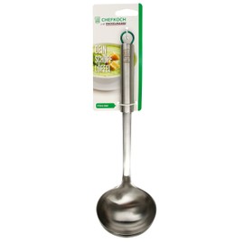 Chefkoch trifft Fackelmann - Premium Munich Ladle Made of Stainless Steel, 31 cm, Dishwasher Safe, Ergonomic Handle, Ideal for Soups and Stews