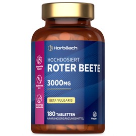 Horb?ach Rote Beete Tabletten 3000mg | 180 vegane Tabletten | von Horbaach