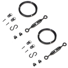 Anti Sag Gate Kit for Wooden Fence, Anti-Sagging Fence Gate Support Cable Kit in Zinc, No Sag Wooden Fence Gate Repair Kit for Outdoor, Anti-Sag Gate Frame Kit