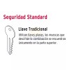 Hermex CB-45DB Open bar lock, right, blister