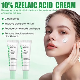 Azelainsäure Creme, 10% Azelaic Acid, Gegen Rötungen, Reduziert Pigmentflecken, Gleichgewicht Gesichtsöle, 30ml*2pcs