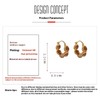 Retro Huggie Earrings Women Jewelry with Zircon Circular Earrings Ear