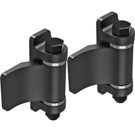 Lifeswel Heavy Duty Weld On Gate Hinges, Steel Hinges with Spacer Bearing & Oxide Coated, Removable Bolts for Metal Swing Doors, Driveways & Farm Gates