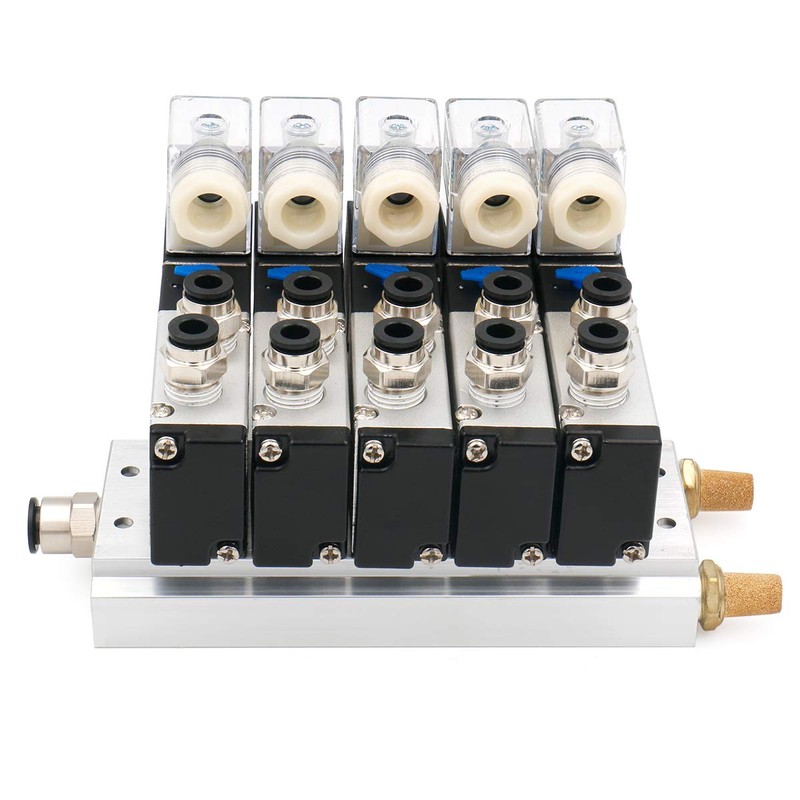 Baomain 5 Integrated Solenoid Valve 4V210-08 DC 24V PT1/4 2