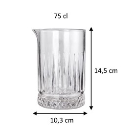 Mixing Glass Mixing Glass Professional Cocktail, 75 cl, Timeless for Bartender