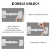 1 Piece Upvc Window Restrictor Lock, No Drilling Required, Child