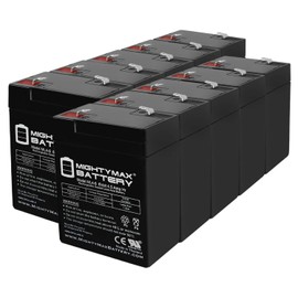 Mighty Max Battery ML4-6 - 6 VOLT 4.5 AH SLA BATTERY - 10 PACK