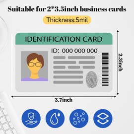 CXIIPOL 500 Count 2.3x3.7 Inch Thermal Laminating Pouches, 5 Mil, Hold 2x3.5 Inch Business Cards, Clear Card Laminating Pouches Protection for Business Cards Student Cards