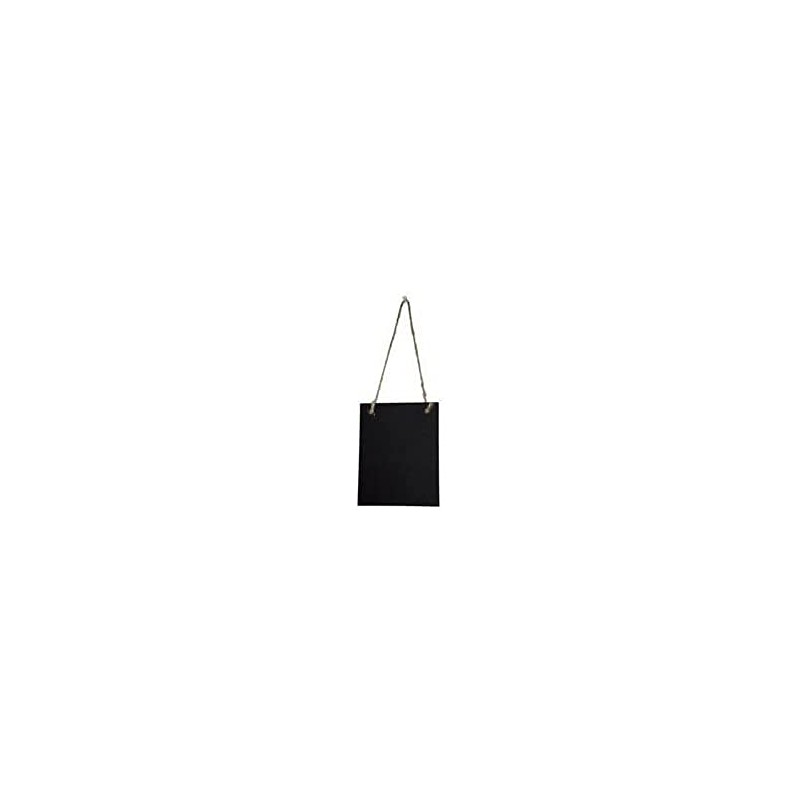 Chalkboards UK Mini Hanging Blackboard, Wood, Black, 148 x 105mm