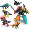 5-in-1 Dinosaur Transform Robot Toys Set for Kids Ages 3-8