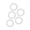 5pcs Baby Soft Silicone Teething Ring Toy Infant Safe Elastic
