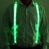LED Light Up Suspenders with Bow Tie – Party Costume