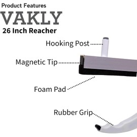 Easy Grip Reacher Grabber Tool for Reaching Picker Upper Stick with Full handgrip for Post Surgery, Seniors, Cleaning Trash (6)