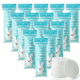 Premium Cotton Rounds, 100 Count (Pack of 15) Cotton Pads for Face, 100% Cotton Makeup Remover Pads, Soft & Non-Irritating for Most Skin Types