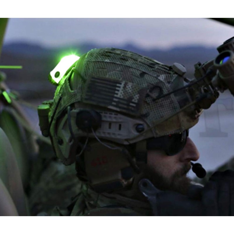 T.D.Well Hel-STAR6 GEN3 Survival Game Helmet Light, Signal Light, IR