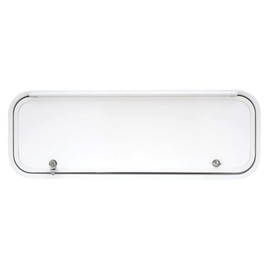 RecPro RV Baggage Door 36" Wide x 12" High with Rounded Corners for RVs| Compartment Storage Doors with Top Hinge for Campers | Trailer Compartment Doors | Made in America