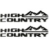 3Pcs High Country Emblems Side Door Tailgate Letter Logo Car