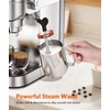 Espresso Machine 20 Bar,Compact Espresso Machine with Milk Frother,Stainless Steel