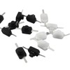 Cionyce 50Pcs Micro Push Button Switch, Black+White