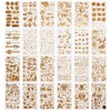 MWOOT Pack of 24 Mixed Stencils Journal Stencils Kit, Reusable