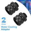 sourcing map 2pcs Water Cooling Adapter G1/4" Thread to 14mm