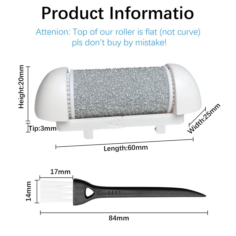 Replacement Roller Refill Heads Compatible with Scholl/Essy/ShoRan/Ratukall/Pedi Foot File, Feet